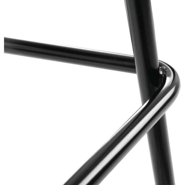 Bolero Scandi High Stools Black (Pack of 2) - Image 5