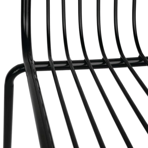 Bolero Steel Wire Dining Chairs Black (Pack of 4) - Image 5