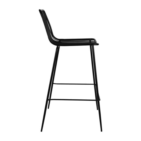 Bolero Steel Wire High Stools Black (Pack of 4) - Image 3