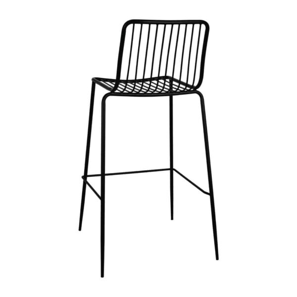 Bolero Steel Wire High Stools Black (Pack of 4) - Image 4