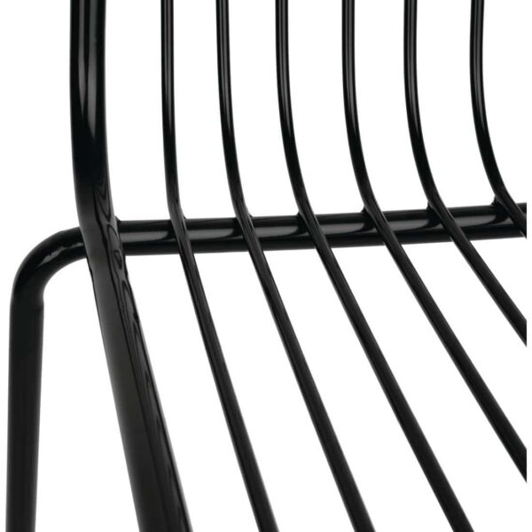 Bolero Steel Wire High Stools Black (Pack of 4) - Image 5