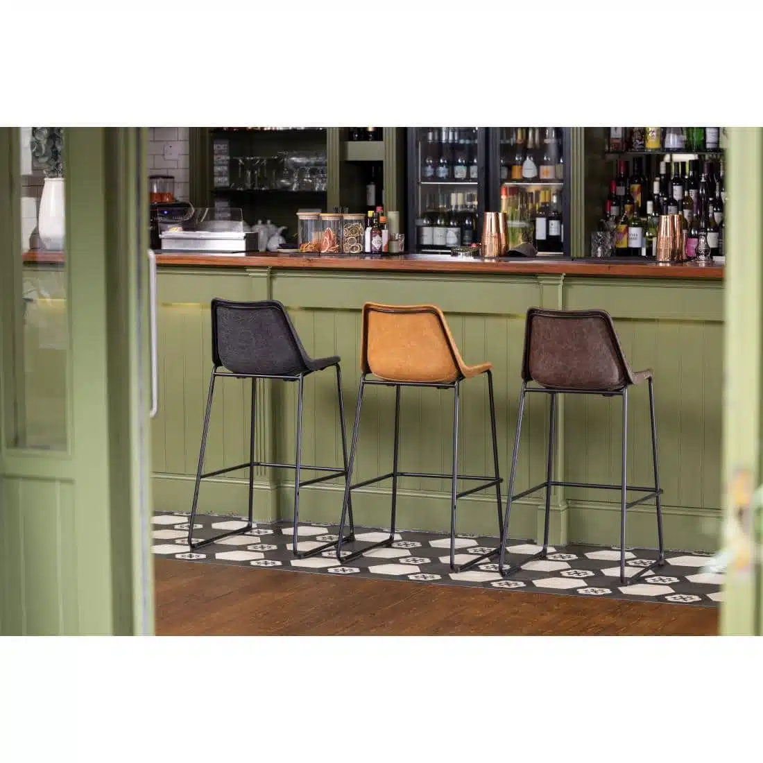 Bolero Rodeo High Stools Mocha (Single) - Image 11