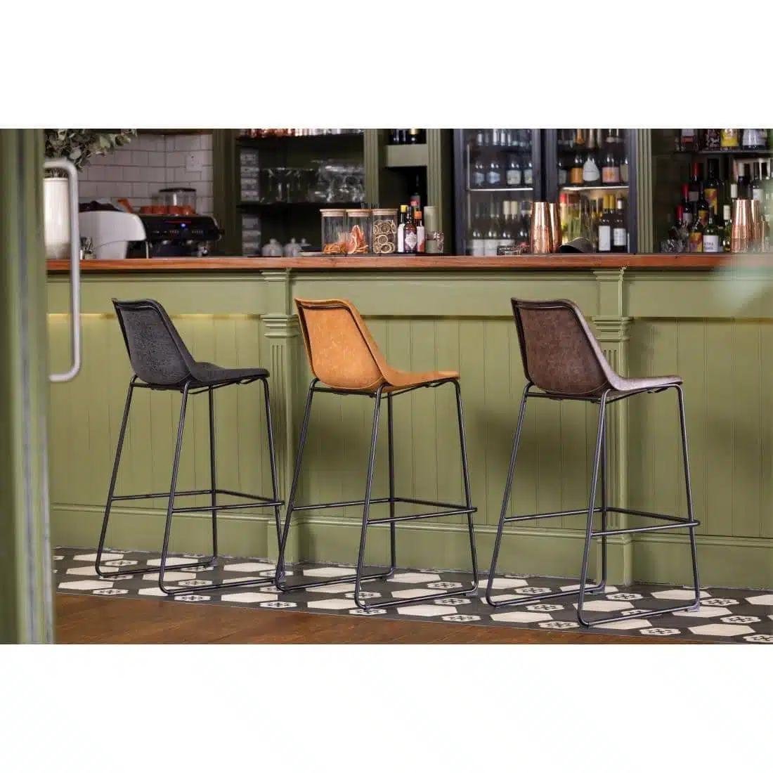 Bolero Rodeo High Stools Camel - Image 7