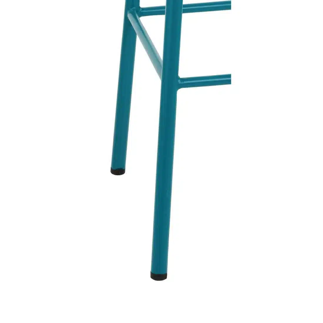 Bolero Cantina High Stools with Wooden Seat Pad Teal (Pack of 4) - Image 3