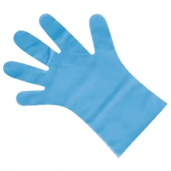 Nisbets Essentials Powder-Free TPE Gloves Blue - Image 3
