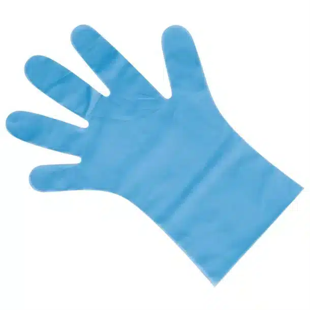 Nisbets Essentials Powder-Free TPE Gloves Blue - Image 2
