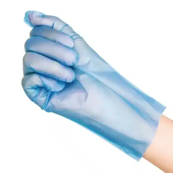 Nisbets Essentials Powder-Free TPE Gloves Blue - Image 5