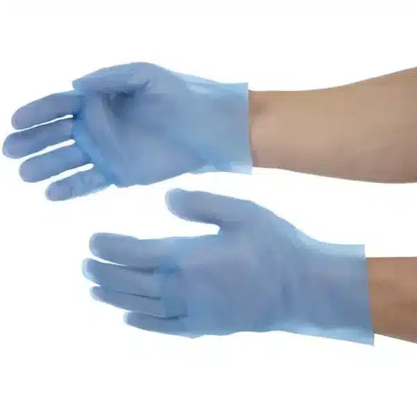 Nisbets Essentials Powder-Free TPE Gloves Blue - Image 2