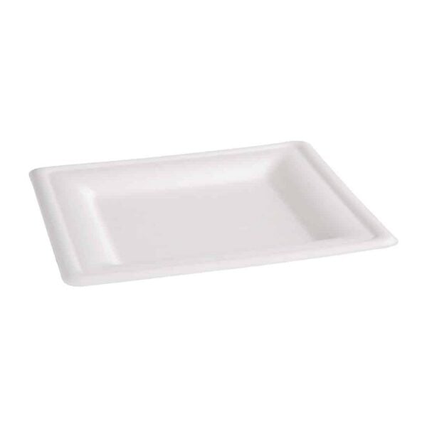 Fiesta Compostable Bagasse Square Plates 261mm (Pack of 50) - Image 5