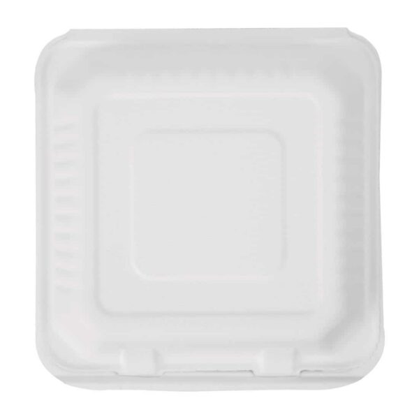 Fiesta Compostable Bagasse Hinged Food Containers 223mm (Pack of 200) - Image 4