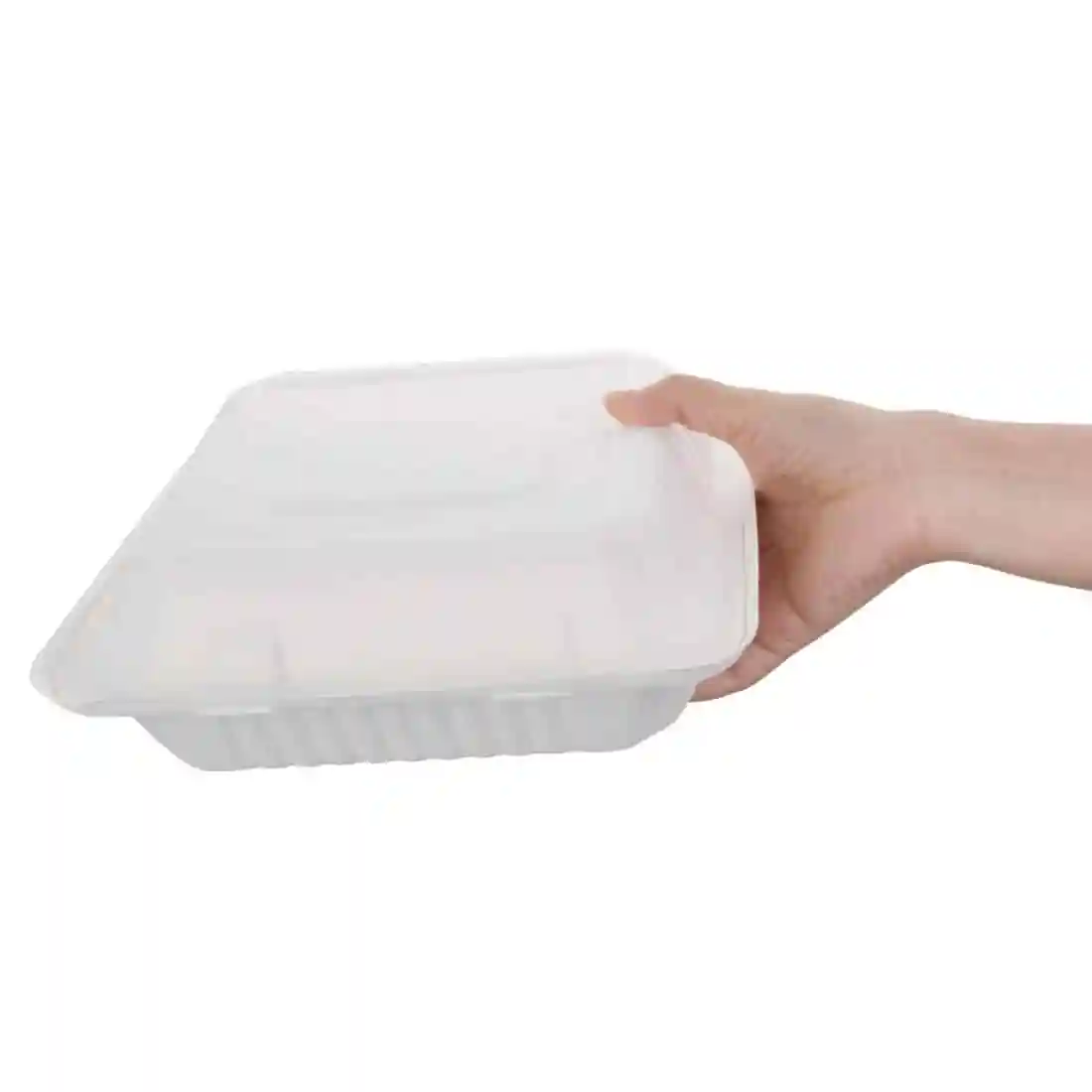 Fiesta Compostable Bagasse Hinged Food Containers 236mm (Pack of 200) - Image 6