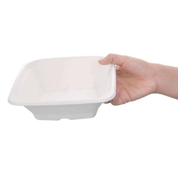 Fiesta Compostable Bagasse Square Bowls 24oz (Pack of 50) - Image 4