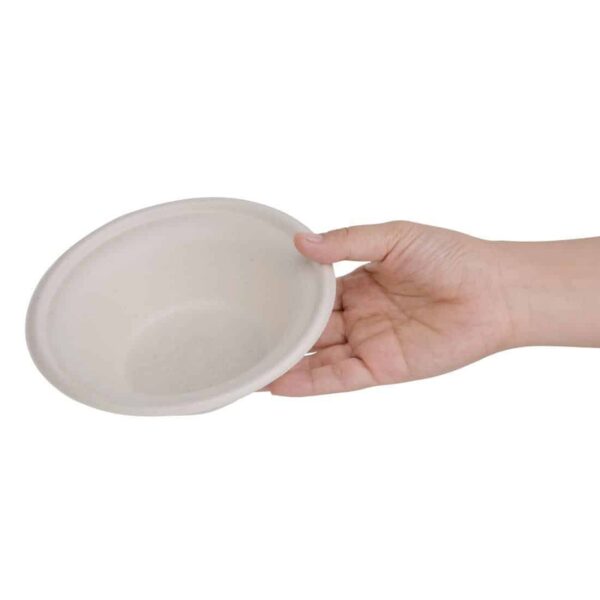 Fiesta Compostable Bagasse Round Bowls Natural Colour 11oz (Pack of 50) - Image 3