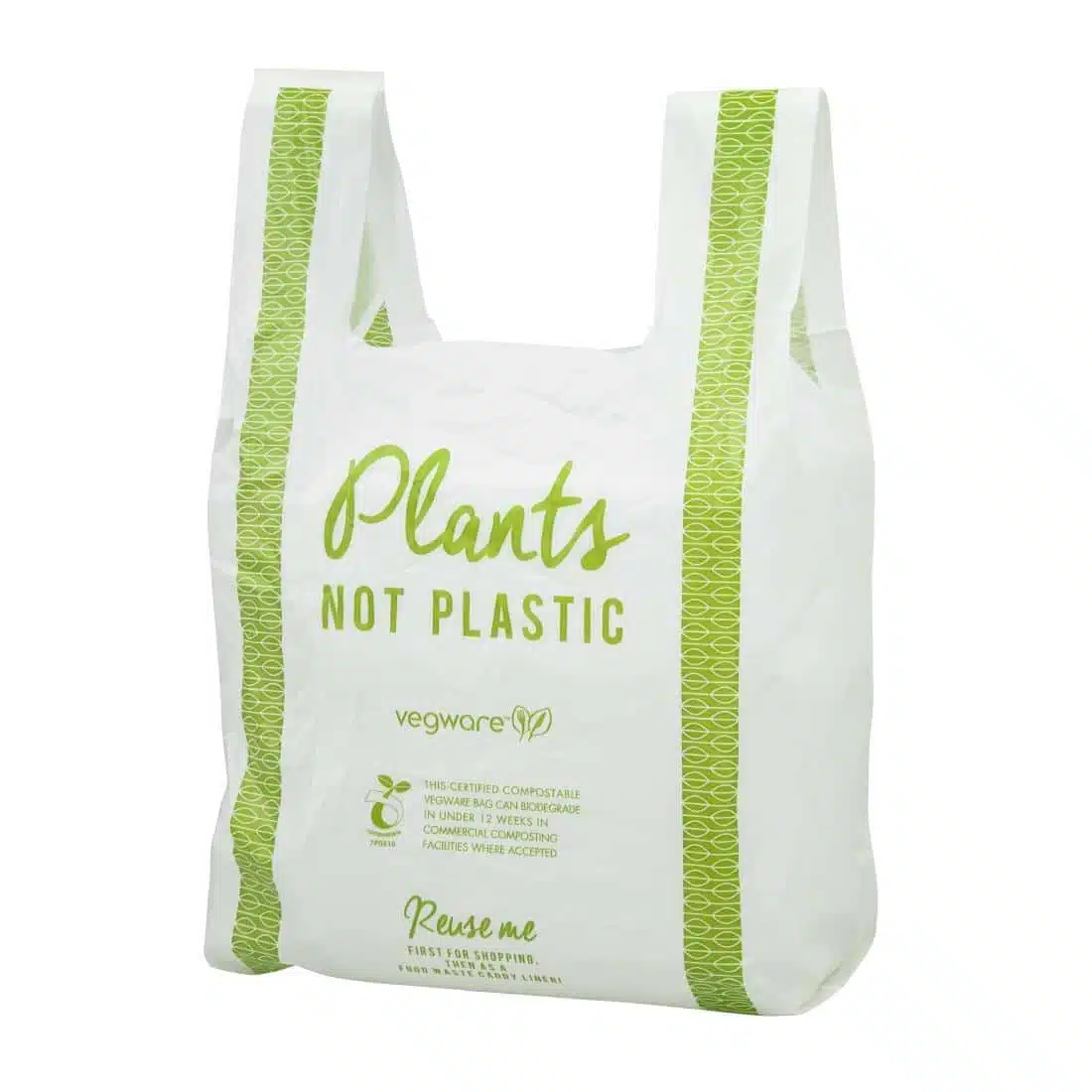 Vegware Compostable PLA Carrier Bags Medium (Pack of 500) - Image 3