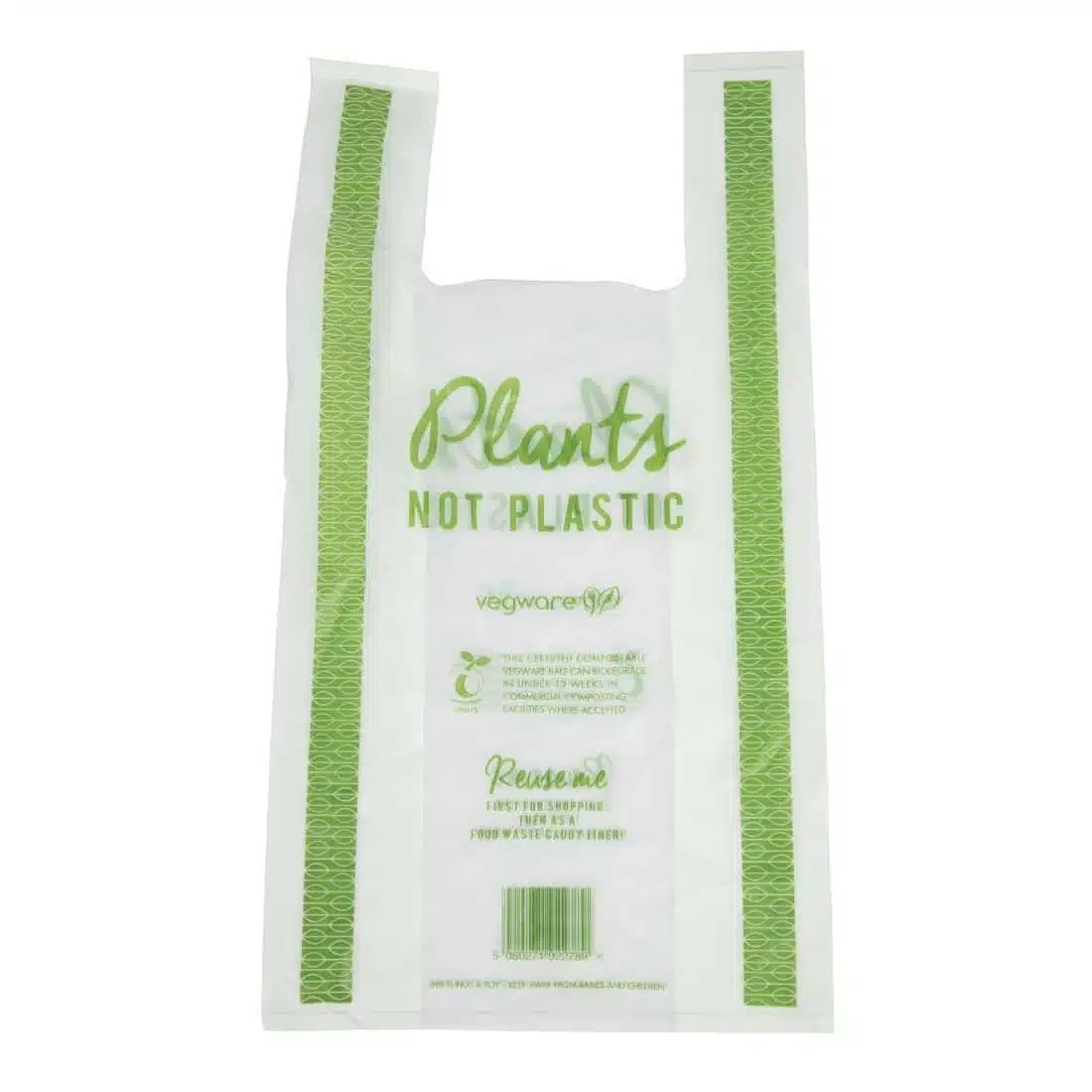 Vegware Compostable PLA Carrier Bags Medium (Pack of 500) - Image 4
