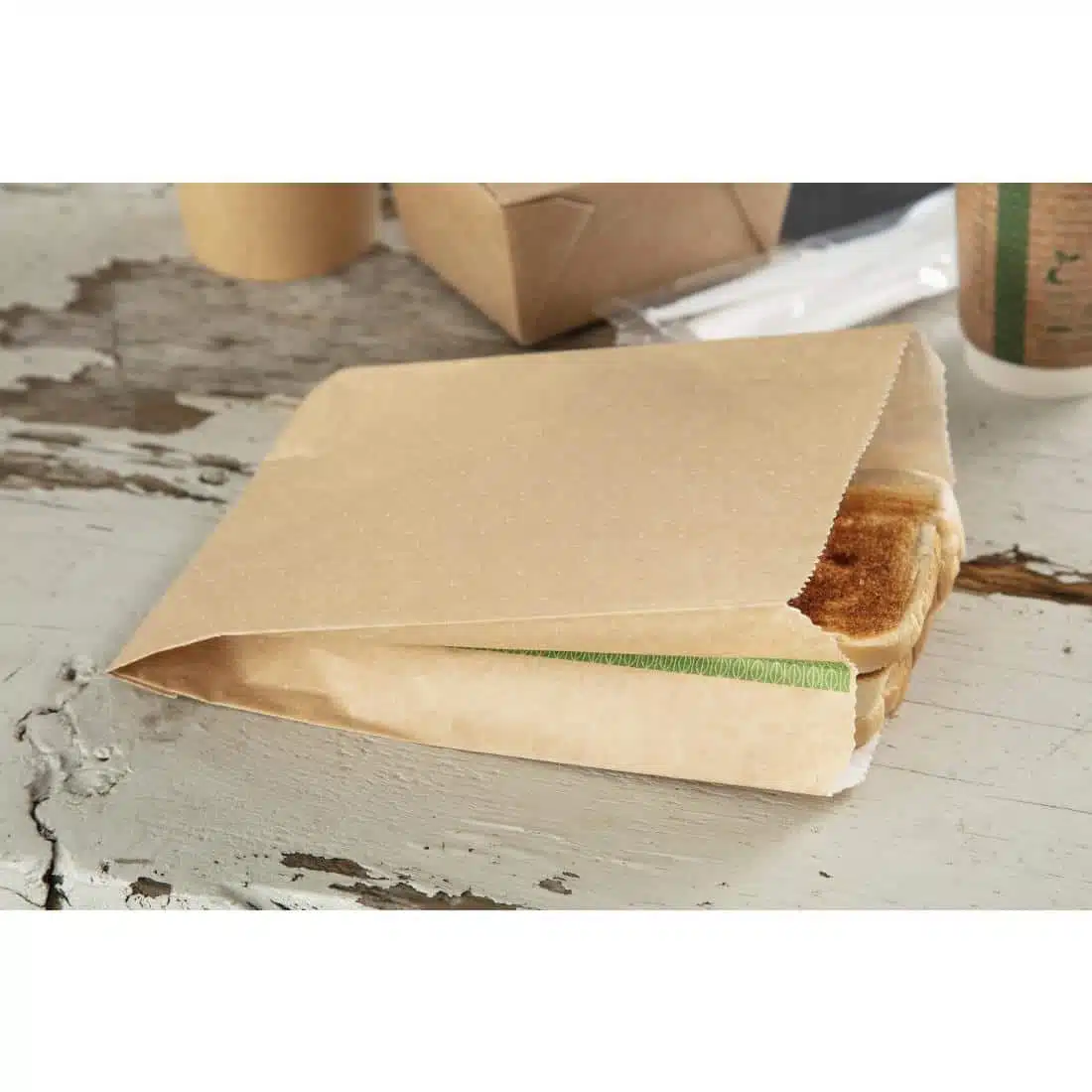 Vegware Compostable Therma Paper Hot Food Bags 292 x 127mm (Pack of 500) - Image 6