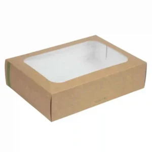 Vegware Compostable Sandwich Platters With Lid Regular (Pack of 50)