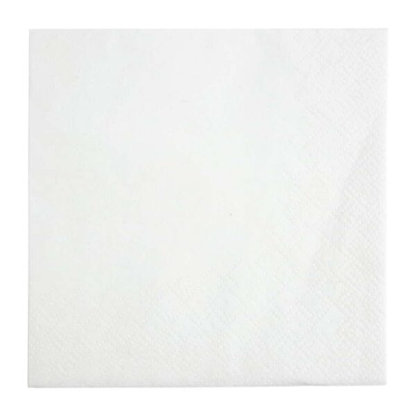 Fiesta Recyclable Cocktail Napkin White 24x24cm 2ply 1/4 Fold (Pack of 4000) - Image 3