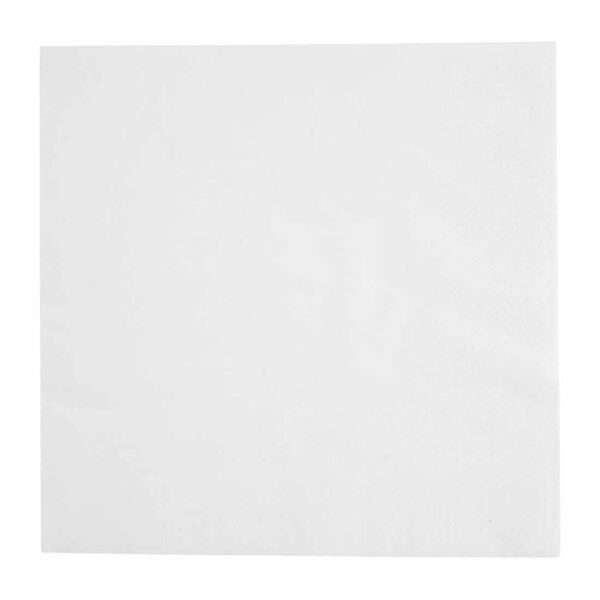 Fiesta Recyclable Lunch Napkin White 33x33cm 2ply 1/4 Fold (Pack of 2000) - Image 3