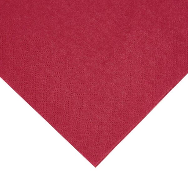 Fiesta Recyclable Lunch Napkin Bordeaux 33x33cm 2ply 1/4 Fold (Pack of 2000) - Image 3