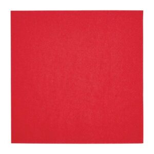 Fiesta Recyclable Lunch Napkin Red 33x33cm 2ply 1/4 Fold (Pack of 2000)