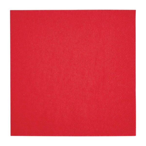Fiesta Recyclable Lunch Napkin Red 33x33cm 2ply 1/4 Fold (Pack of 2000) - Image 2