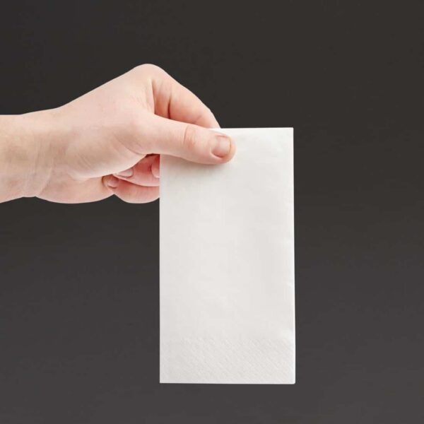 Fiesta Recyclable Lunch Napkin White 33x33cm 2ply 1/8 Fold (Pack of 2000) - Image 5