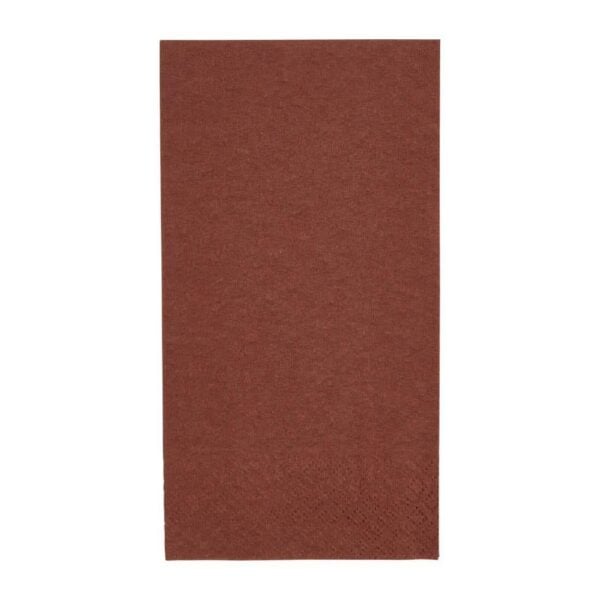 Fiesta Recyclable Lunch Napkin Mocha 33x33cm 2ply 1/8 Fold (Pack of 2000) - Image 2