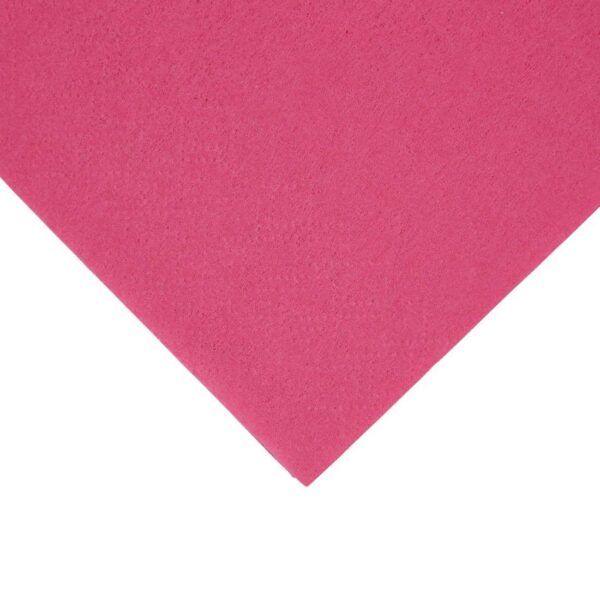Fiesta Recyclable Lunch Napkin Pink 33x33cm 2ply 1/8 Fold (Pack of 2000) - Image 3