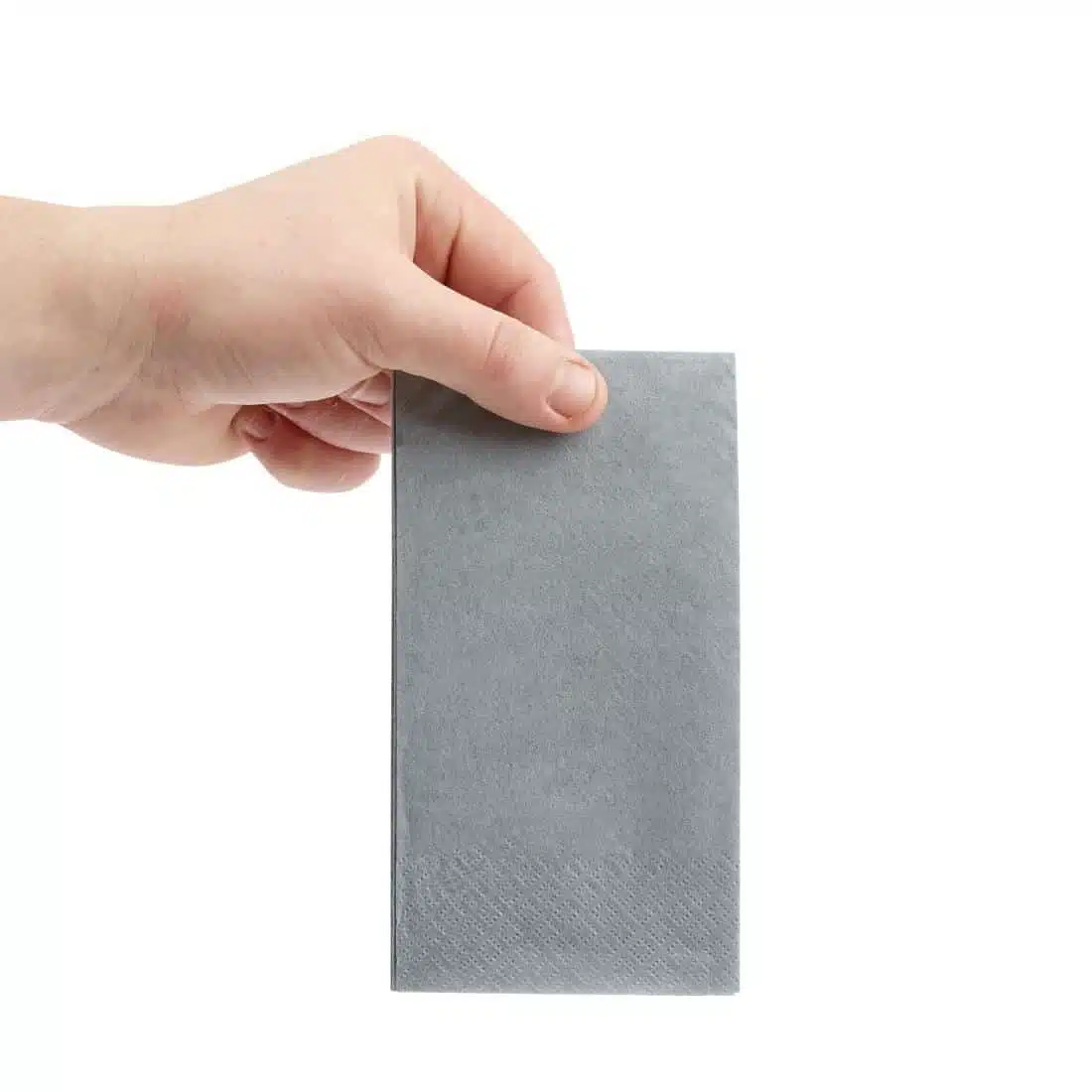 Fiesta Recyclable Lunch Napkin Grey 33x33cm 2ply 1/8 Fold (Pack of 2000) - Image 3