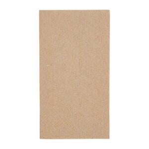 Fiesta Recyclable Recycled Lunch Napkin Kraft 33x33cm 2ply 1/8 Fold (Pack of 2000)