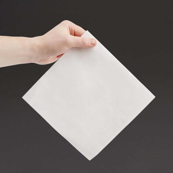 Fiesta Recyclable Dinner Napkin White 40x40cm 2ply 1/4 Fold (Pack of 2000) - Image 4
