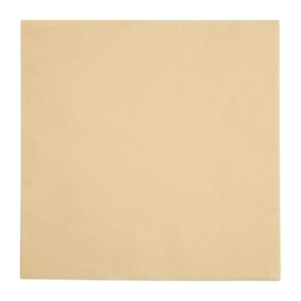 Fiesta Recyclable Dinner Napkin Cream 40x40cm 2ply 1/4 Fold (Pack of 2000) - Image 2