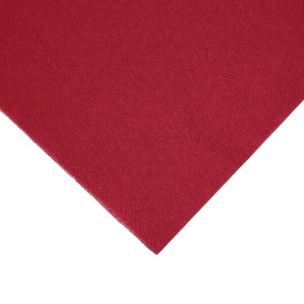 Fiesta Recyclable Dinner Napkin Bordeaux 40x40cm 2ply 1/4 Fold (Pack of 2000) - Image 3
