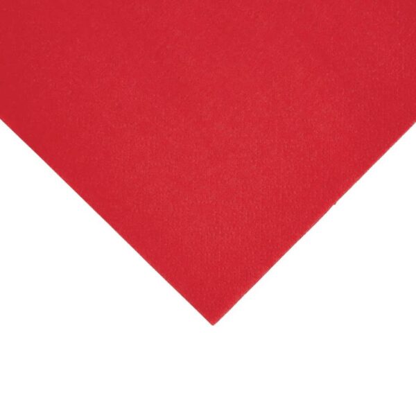 Fiesta Recyclable Dinner Napkin Red 40x40cm 2ply 1/4 Fold (Pack of 2000) - Image 3