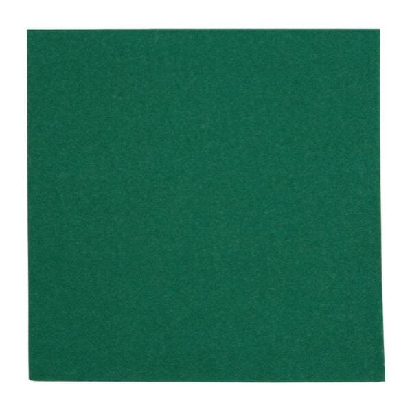 Fiesta Recyclable Dinner Napkin Dark Green 40x40cm 2ply 1/4 Fold (Pack of 2000) - Image 2