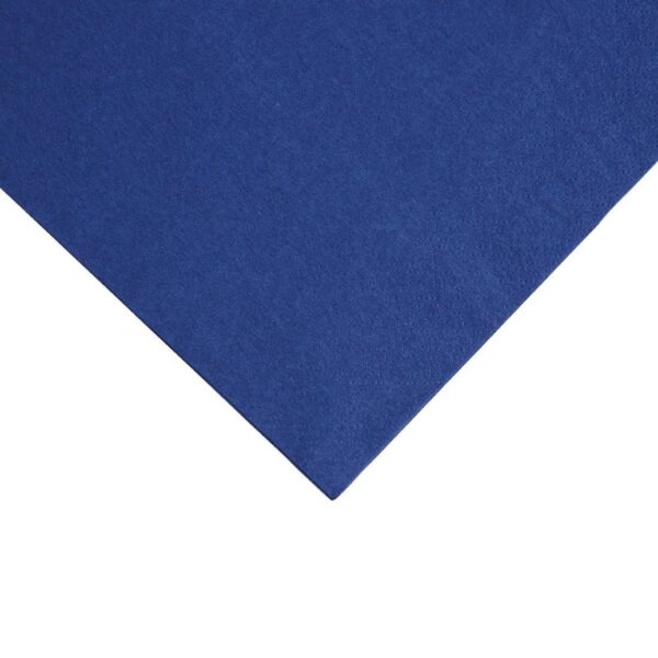 Fiesta Recyclable Dinner Napkin Dark Blue 40x40cm 2ply 1/4 Fold (Pack of 2000) - Image 3