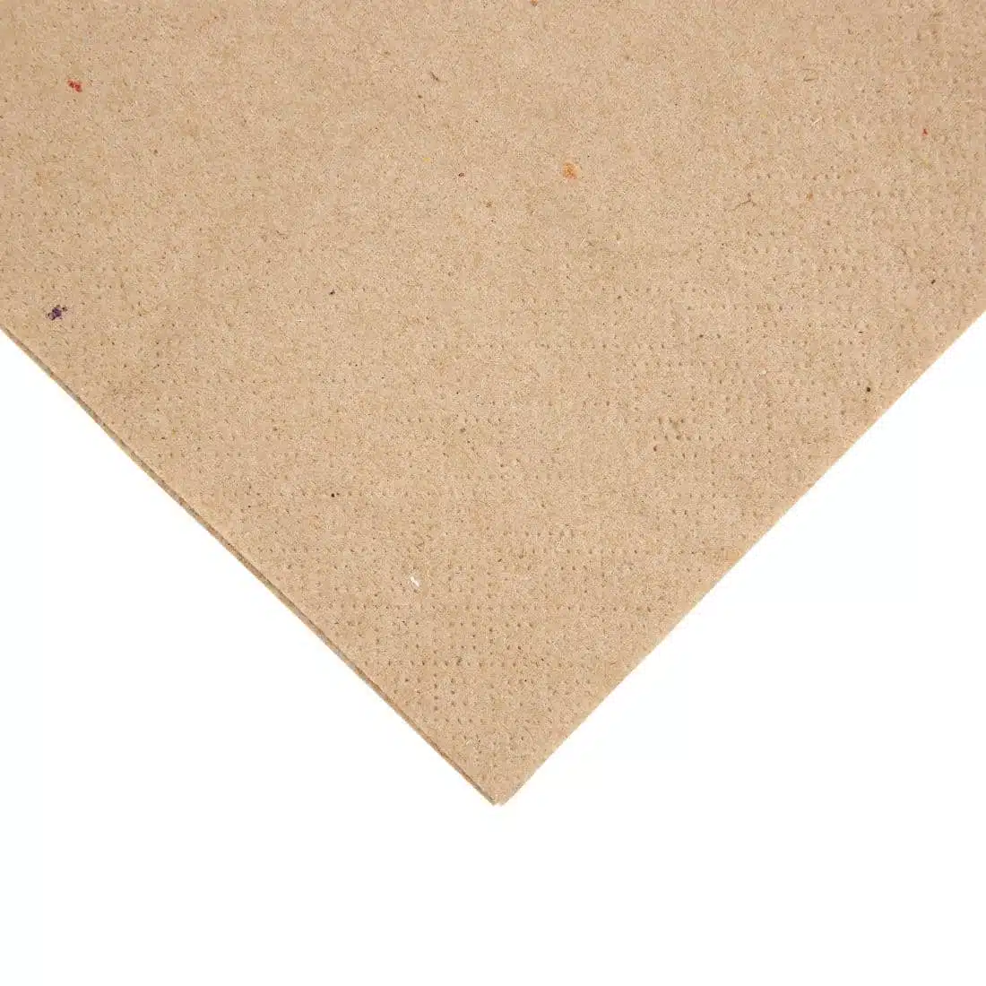 Fiesta Recyclable Recycled Dinner Napkin Kraft 40x40cm 2ply 1/4 Fold (Pack of 2000) - Image 2