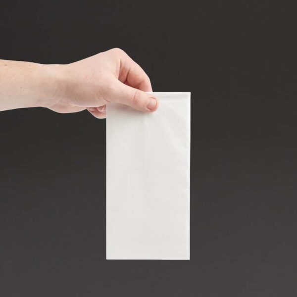 Fiesta Recyclable Dinner Napkin White 40x40cm 2ply 1/8 Fold (Pack of 2000) - Image 5