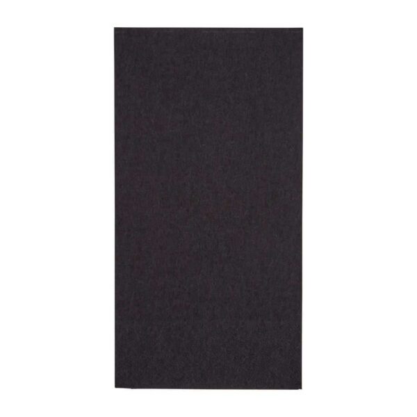 Fiesta Recyclable Dinner Napkin Black 40x40cm 2ply 1/8 Fold (Pack of 2000) - Image 2