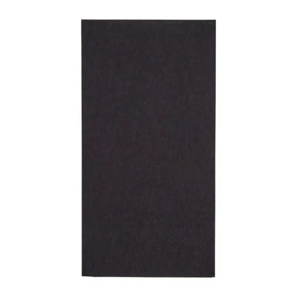 Fiesta Recyclable Dinner Napkin Black 40x40cm 2ply 1/8 Fold (Pack of 2000) - Image 1