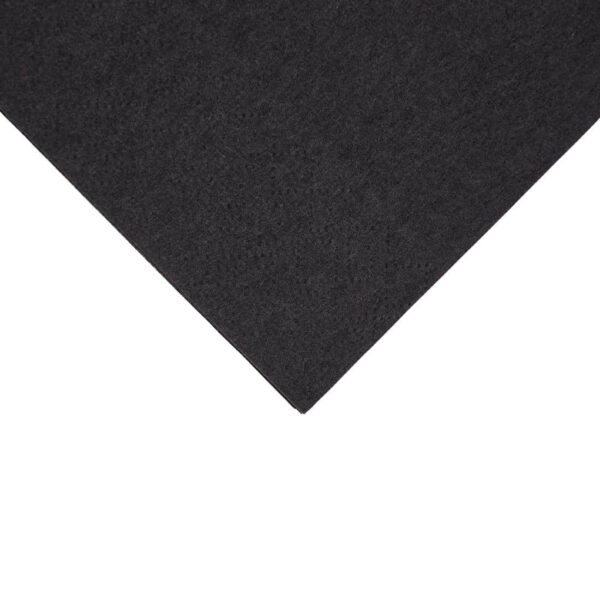 Fiesta Recyclable Dinner Napkin Black 40x40cm 2ply 1/8 Fold (Pack of 2000) - Image 3