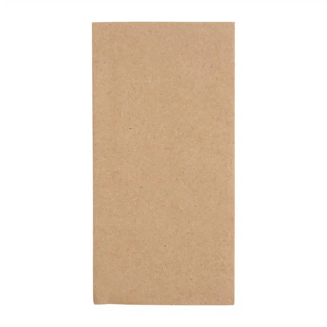 Fiesta Recyclable Recycled Dinner Napkin Kraft 40x40cm 2ply 1/8 Fold (Pack of 2000) - Image 1