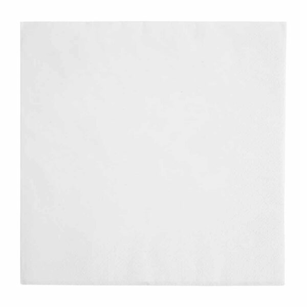 Fiesta Recyclable Dinner Napkin White 40x40cm 3ply 1/4 Fold (Pack of 1000) - Image 3