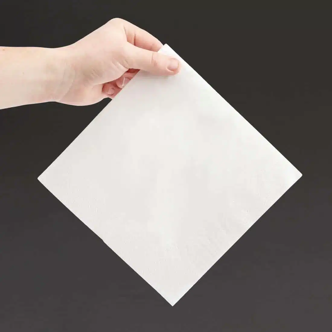 Fiesta Recyclable Dinner Napkin White 40x40cm 3ply 1/4 Fold (Pack of 1000) - Image 4