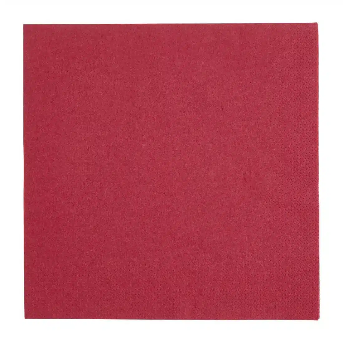 Fiesta Recyclable Dinner Napkin Bordeaux 40x40cm 3ply 1/4 Fold (Pack of 1000) - Image 1