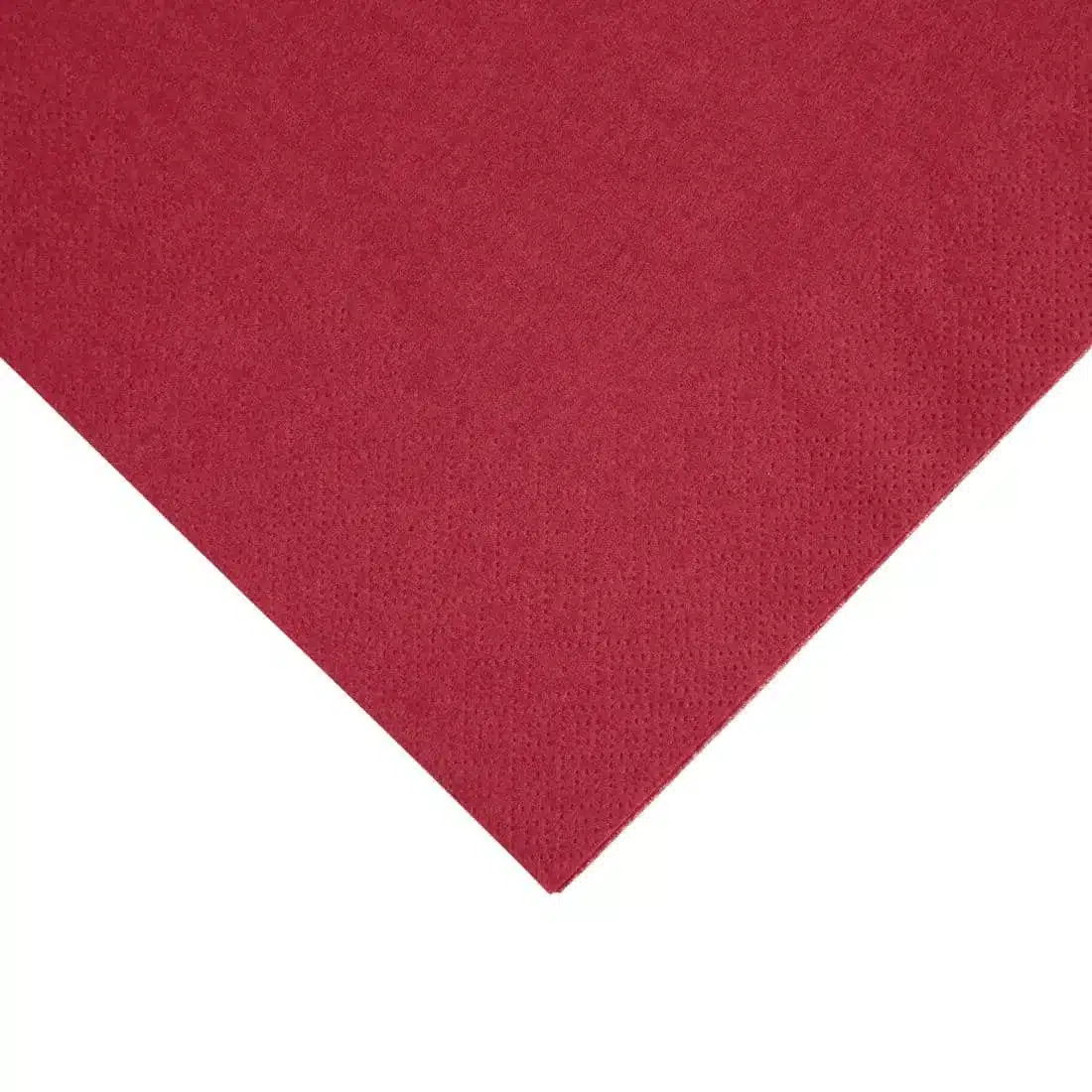 Fiesta Recyclable Dinner Napkin Bordeaux 40x40cm 3ply 1/4 Fold (Pack of 1000) - Image 2