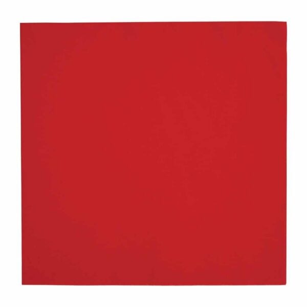 Fiesta Recyclable Dinner Napkin Red 40x40cm 3ply 1/4 Fold (Pack of 1000) - Image 2