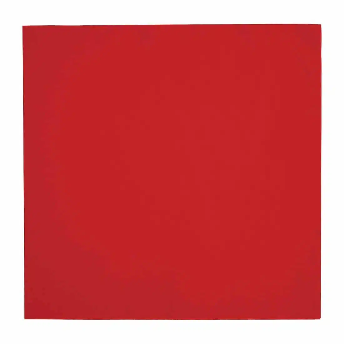 Fiesta Recyclable Dinner Napkin Red 40x40cm 3ply 1/4 Fold (Pack of 1000) - Image 1