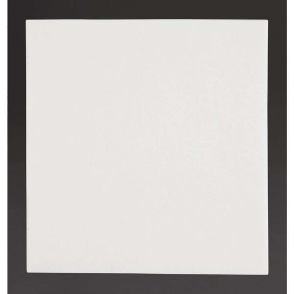 Fiesta Recyclable Premium Tablin Cocktail Napkin White 24x24cm Airlaid 1/4 Fold (Pk 2400) - Image 1